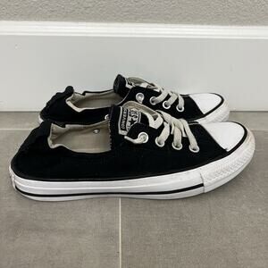 Converse Chuck Taylor All Star Womens 8 Black Shoreline Casual Slip On shoes